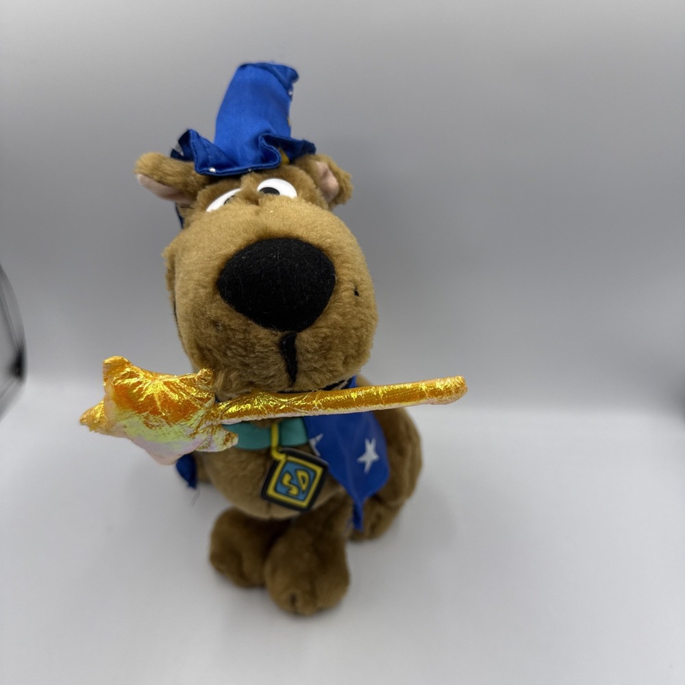 VTG 18" Scooby Doo Wizard Moon Star Cape and Hat Cartoon Network 1998 Plush
